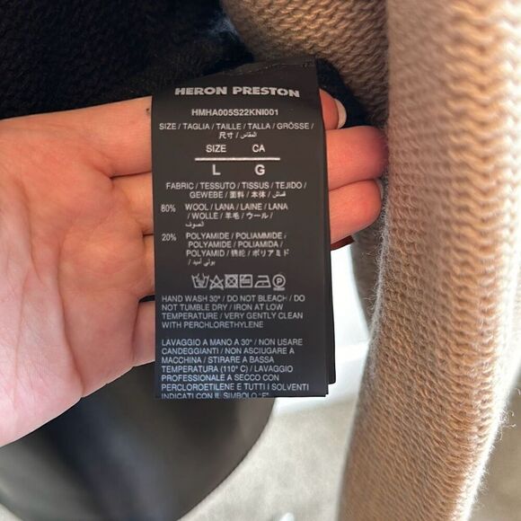 Heron Preston Reverse CTNMB Knit Hoodie - Picture 10 of 15